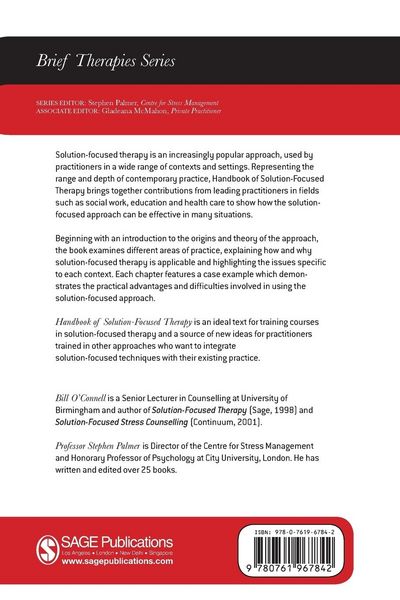 Produktbild: Handbook of Solution-Focused Therapy