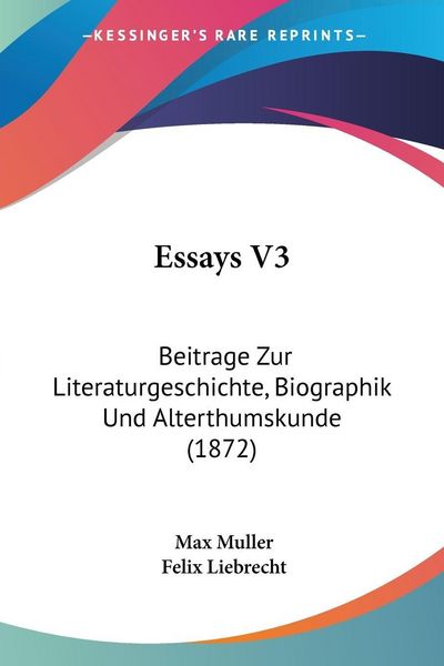 Produktbild: Muller, M: Essays V3