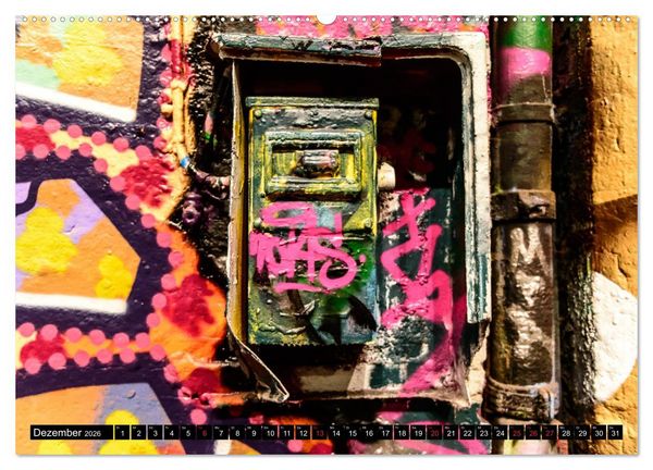 Produktbild: Street art London Michael Jaster (hochwertiger Premium Wandkalender 2026 DIN A2 quer), Kunstdruck in Hochglanz