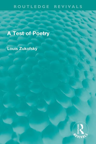 Produktbild: A Test of Poetry