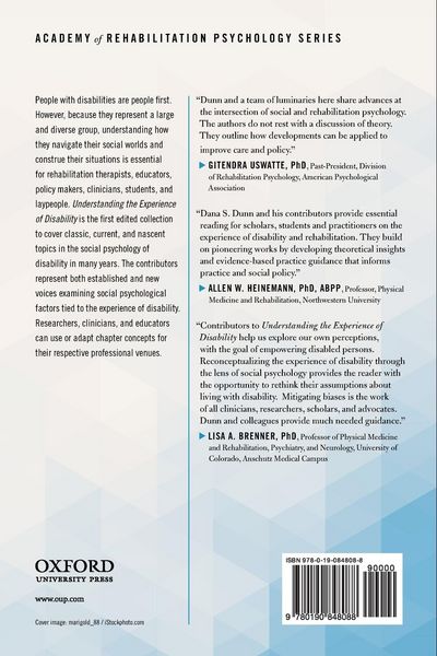 Produktbild: Understanding the Experience of Disability