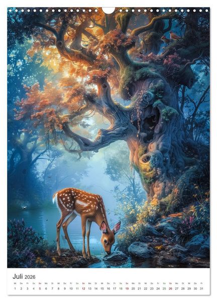 Produktbild: Verwunschener Zauberwald (Wandkalender 2026 DIN A3 hoch), CALVENDO Monatskalender