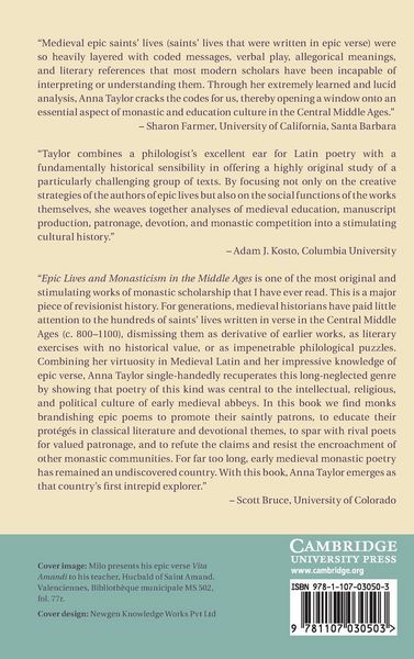 Produktbild: Epic Lives and Monasticism in the Middle Ages, 800-1050