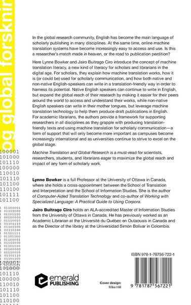 Produktbild: Machine Translation and Global Research