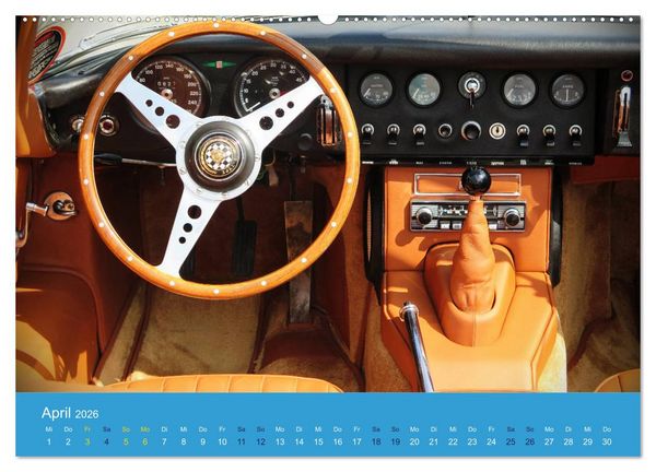 Produktbild: Jaguar E-Type Memorial (Wandkalender 2026 DIN A2 quer), CALVENDO Monatskalender