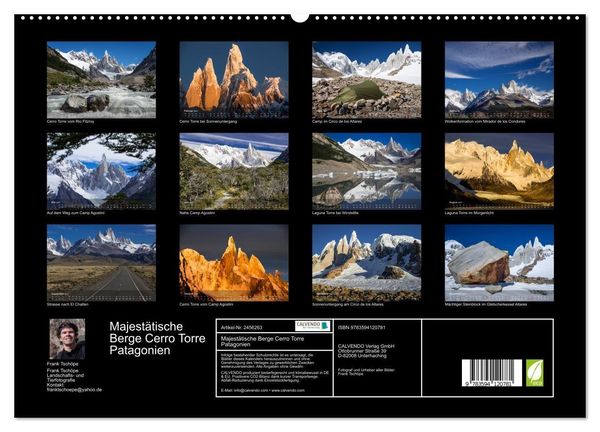 Produktbild: Majest&auml;tische Berge Cerro Torre Patagonien (hochwertiger Premium Wandkalender 2027 DIN A2 quer), Kunstdruck in Hochglanz
