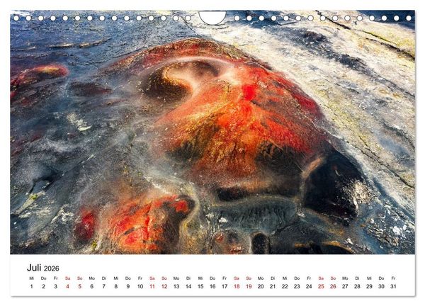 Produktbild: Island Luftaufnahmen (Wandkalender 2026 DIN A4 quer), CALVENDO Monatskalender