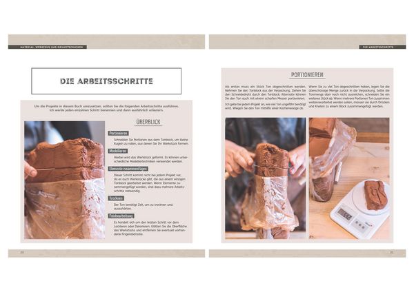 Produktbild: T&ouml;pfern leicht gemacht - ohne Drehscheibe, ohne Ofen, mit selbsth&auml;rtendem Ton