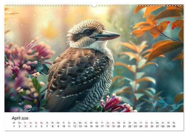 Produktbild: Wildes Down Under: Tiere des Australischen Kontinents (hochwertiger Premium Wandkalender 2026 DIN A2 quer), Kunstdruck in Hochglanz