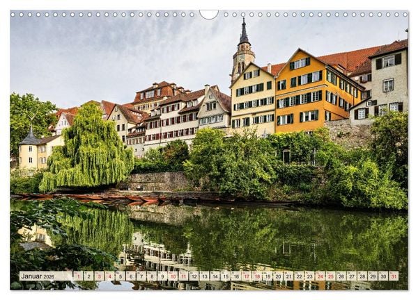 Produktbild: Am Neckar zwischen T&uuml;bingen und Heidelberg (Wandkalender 2026 DIN A3 quer), CALVENDO Monatskalender