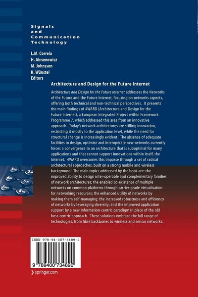 Produktbild: Architecture and Design for the Future Internet
