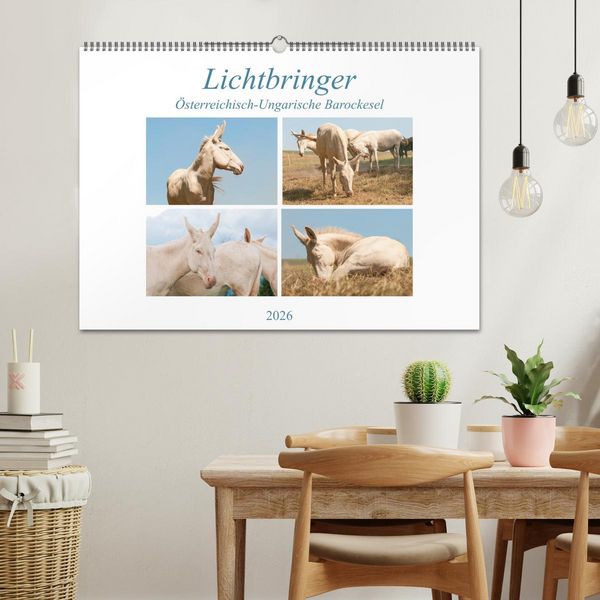 Produktbild: Lichtbringer - &Ouml;sterreichisch-Ungarische Barockesel (Wandkalender 2026 DIN A2 quer), CALVENDO Monatskalender