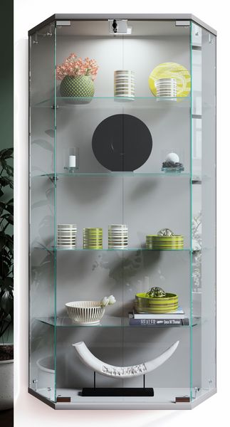 Produktbild: Wandvitrine H&auml;ngevitrine Glasvitrine Benila L