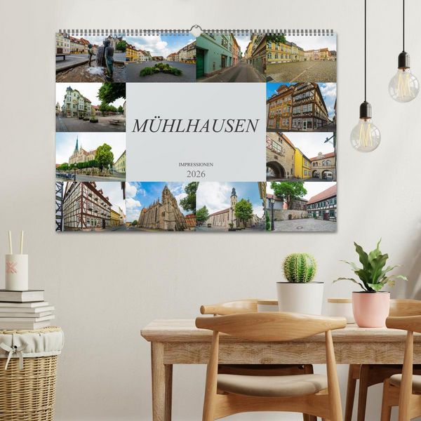 Produktbild: M&uuml;hlhausen Impressionen (Wandkalender 2026 DIN A2 quer), CALVENDO Monatskalender