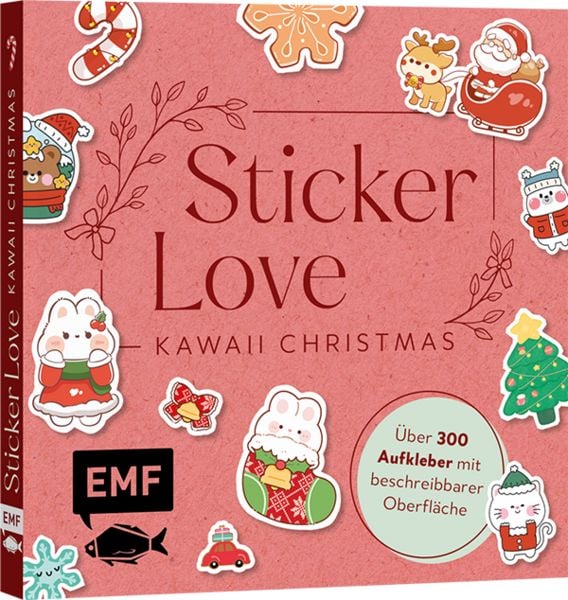 Produktbild: Sticker Love: Kawaii Christmas &ndash; &Uuml;ber 300 Etiketten und Aufkleber mit beschreibbarer Oberfl&auml;che