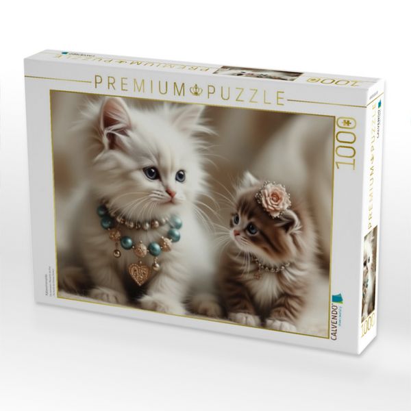 Produktbild: CALVENDO Puzzle Katzenmomente | 1000 Teile Lege-Gr&ouml;&szlig;e 64x48cm Foto-Puzzle f&uuml;r gl&uuml;ckliche Stunden