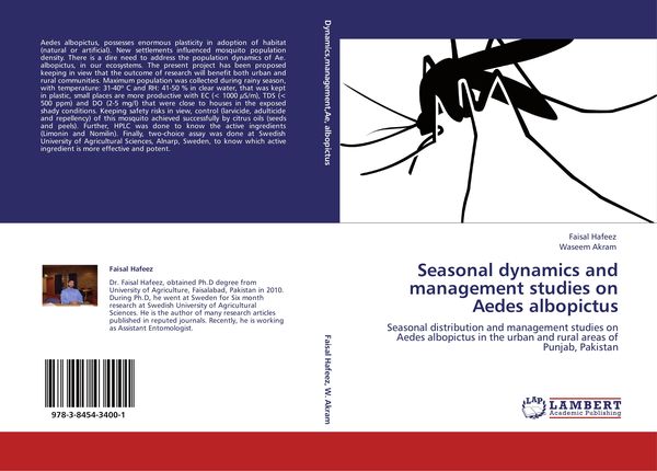 Produktbild: Seasonal dynamics and management studies on Aedes albopictus
