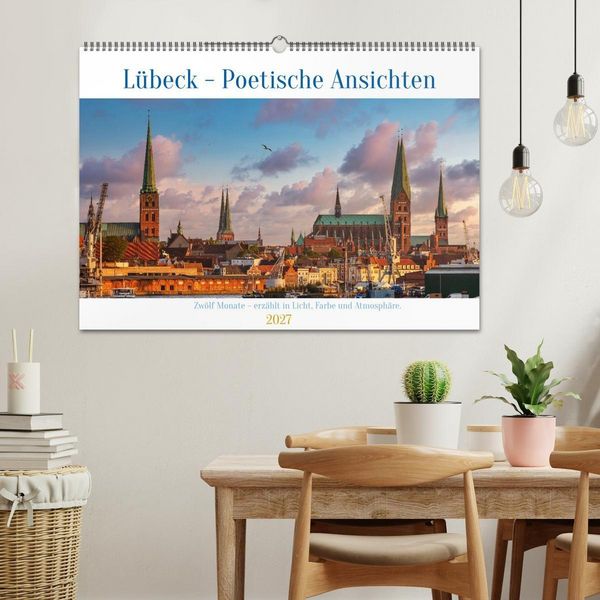Produktbild: L&uuml;beck &ndash; Poetische Ansichten (Wandkalender 2027 DIN A2 quer), CALVENDO Monatskalender