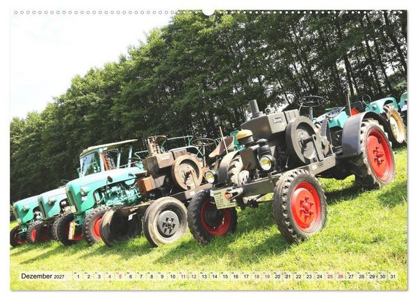 Produktbild: Historische Landmaschinen und Traktoren (Wandkalender 2027 DIN A2 quer), CALVENDO Monatskalender