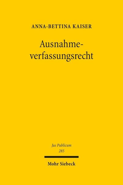 Produktbild: Ausnahmeverfassungsrecht