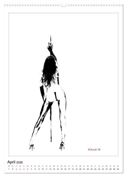 Produktbild: 2 MODELS - ABOUT ME UND GABRIELA - Bodypainting Skizzen Zenga Fotografie (Wandkalender 2026 DIN A2 hoch), CALVENDO Monatskalender