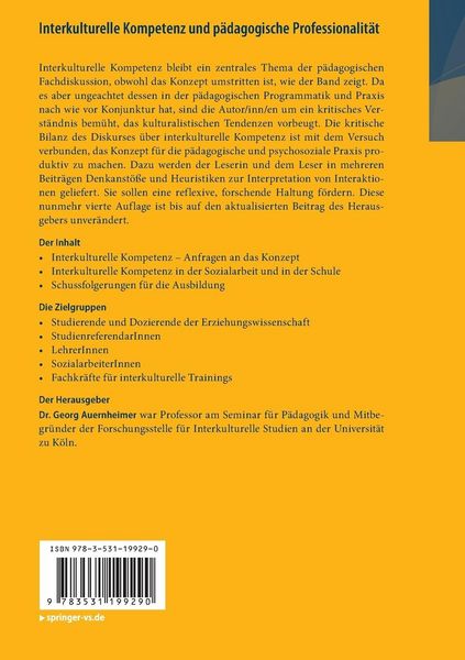 Produktbild: Interkulturelle Kompetenz und p&auml;dagogische Professionalit&auml;t