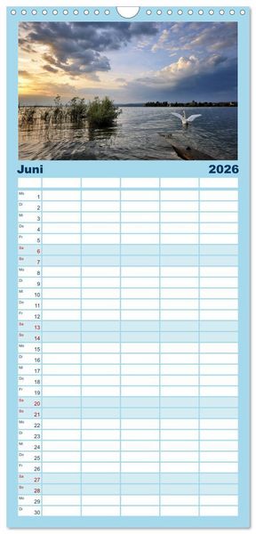 Produktbild: Familienplaner 2026 - Zauberhafter Westlicher Bodensee mit 5 Spalten (Wandkalender, 21 x 45 cm) CALVENDO
