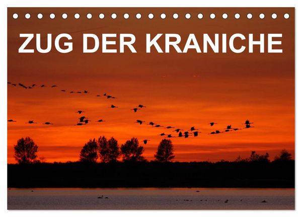Produktbild: Zug der Kraniche (Tischkalender 2026 DIN A5 quer), CALVENDO Monatskalender