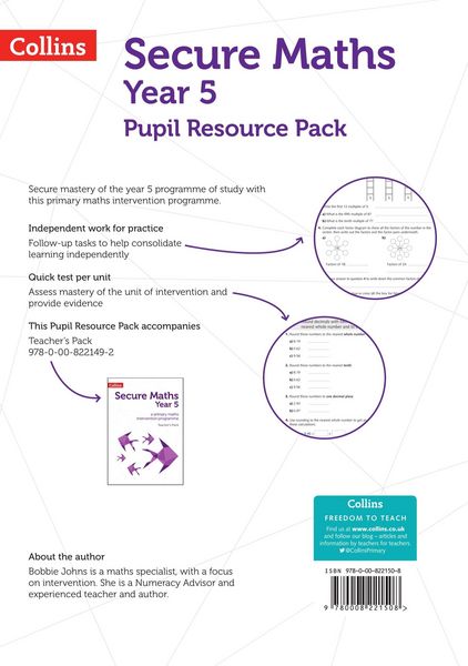 Produktbild: Secure Year 5 Maths Pupil Resource Pack