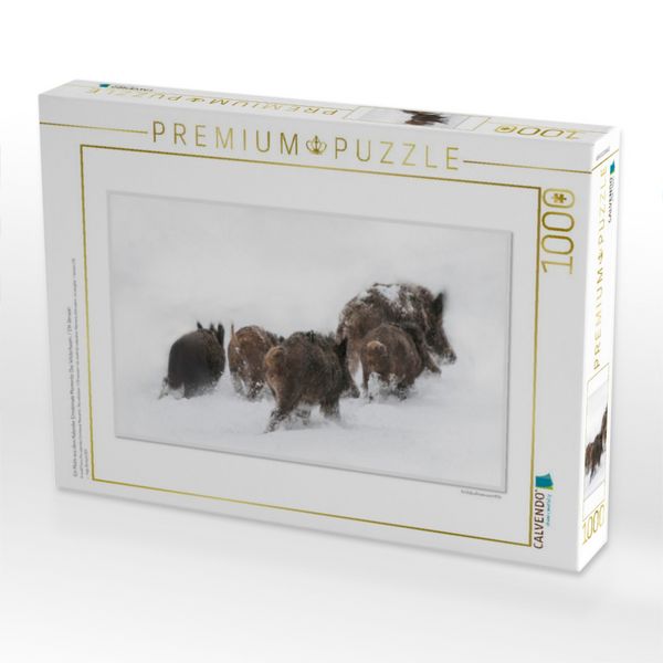 Produktbild: CALVENDO Puzzle Ein Motiv aus dem Kalender Emotionale Momente: Das Wildschwein. / CH-Version | 1000 Teile Lege-Gr&ouml;&szlig;e 64x48cm Foto-Puzzle f&uuml;r gl&uuml;ckliche Stunden