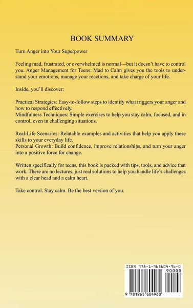 Produktbild: Anger Management for Teens Mad to Calm