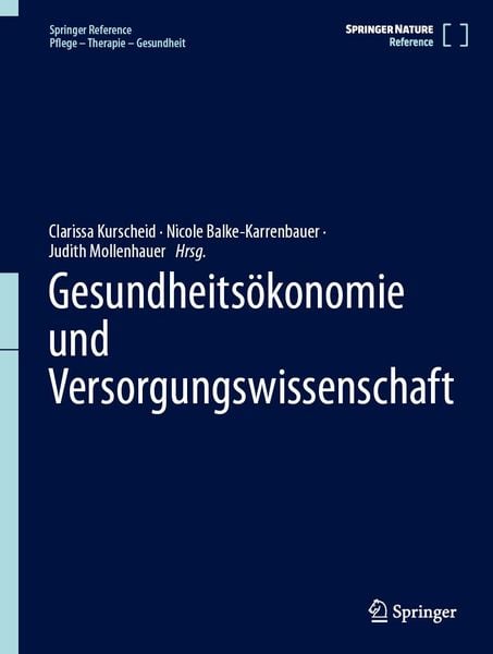 Produktbild: Gesundheits&ouml;konomie und Versorgungswissenschaft