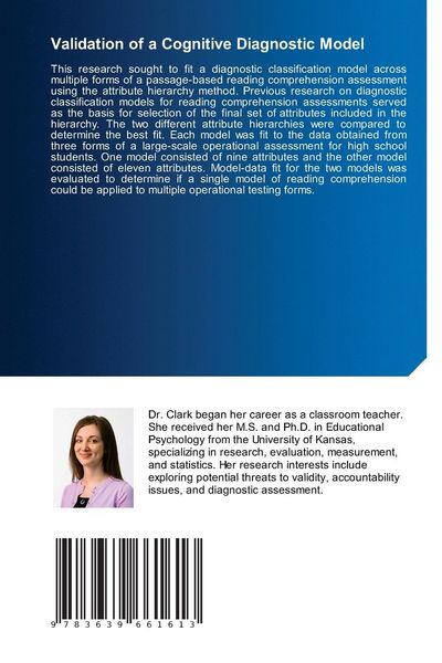 Produktbild: Validation of a Cognitive Diagnostic Model