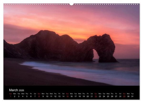Produktbild: Jurassic Coast South England (High Quality Premium Wall Calendar 2026 DIN A2 landscape),CALVENDO 12 Month Wall Calendar