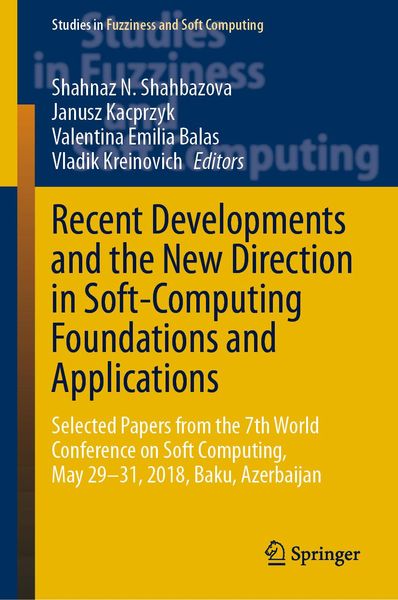 Produktbild: Recent Developments and the New Direction in Soft-Computing Foundations and Applications