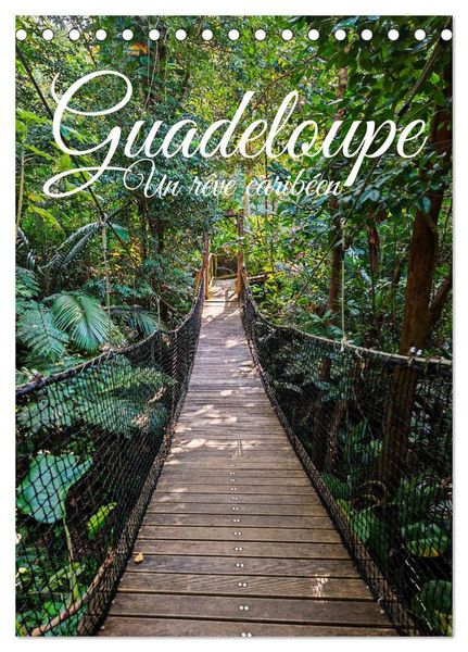 Produktbild: Guadeloupe - Un r&ecirc;ve carib&eacute;en (Calendrier de bureau 2027 DIN A5 horizontal), CALVENDO calendrier mensuel