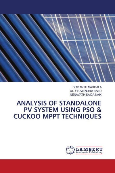 Produktbild: Analysis Of Standalone Pv System Using Pso & Cuckoo Mppt Techniques