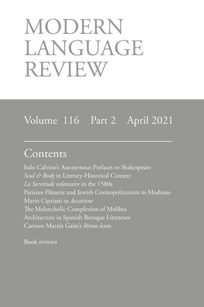 Produktbild: Modern Language Review (116