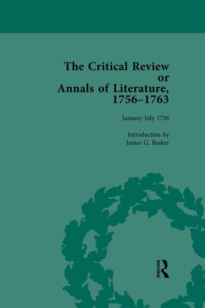 Produktbild: The Critical Review or Annals of Literature, 1756-1763 Vol 1