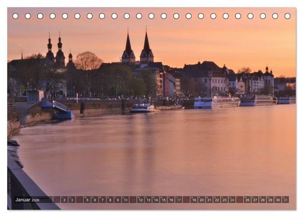 Produktbild: Koblenz Die Stadt am Deutschen Eck (Tischkalender 2026 DIN A5 quer), CALVENDO Monatskalender