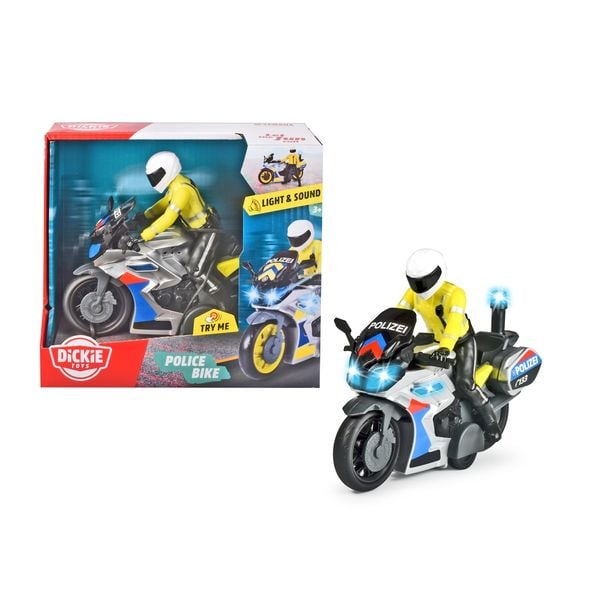 Dickie Toys Motorrad Modell Police Bike Fertigmodell Motorrad Modell