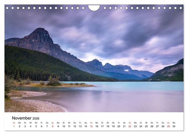 Produktbild: Fernweh Kanada - Naturerlebnis Rocky Mountains (Wandkalender 2026 DIN A4 quer), CALVENDO Monatskalender