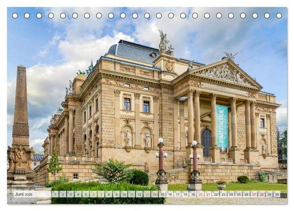 Produktbild: Wiesbaden Impressionen (Tischkalender 2026 DIN A5 quer), CALVENDO Monatskalender