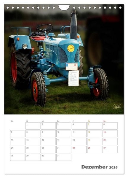 Produktbild: Oldtimer - mein Trecker (Wandkalender 2026 DIN A4 hoch), CALVENDO Monatskalender