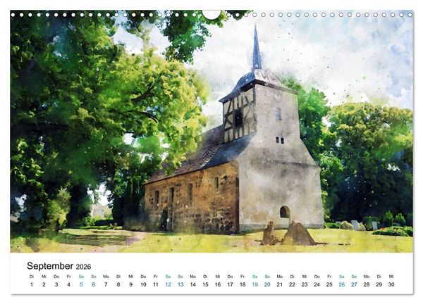 Produktbild: Havelland in Aquarell (Wandkalender 2026 DIN A3 quer), CALVENDO Monatskalender