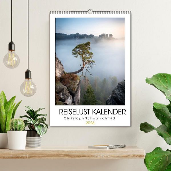 Produktbild: Reiselust Kalender (Wandkalender 2026 DIN A2 hoch), CALVENDO Monatskalender