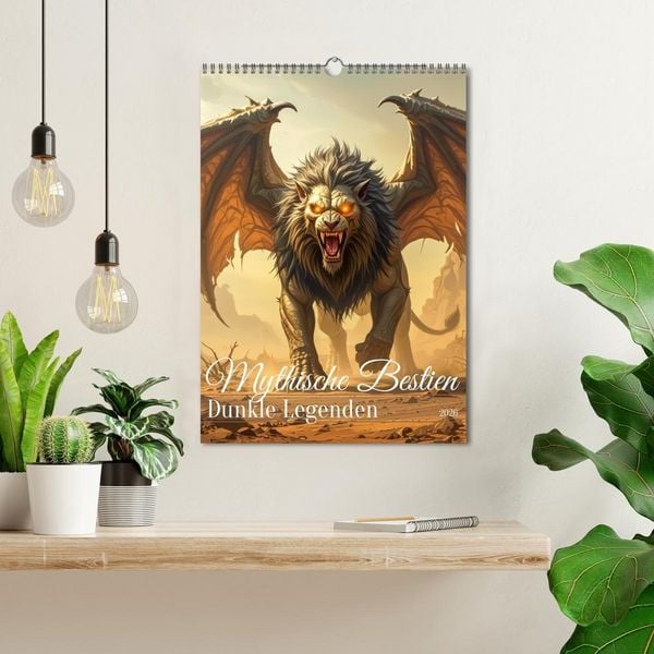 Produktbild: Mythische Bestien &ndash; Dunkle Legenden (Wandkalender 2026 DIN A3 hoch), CALVENDO Monatskalender