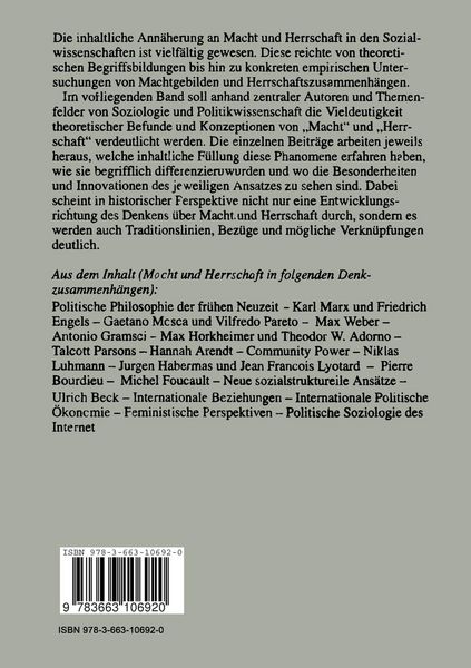 Produktbild: Macht und Herrschaft