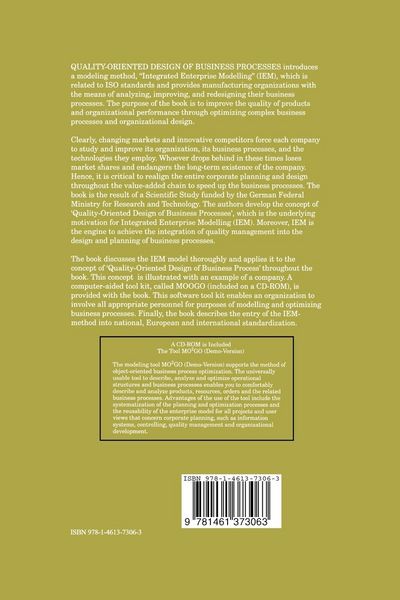 Produktbild: Quality-Oriented Design of Business Processes