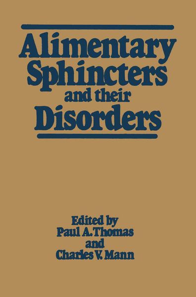 Produktbild: Alimentary Sphincters and their Disorders